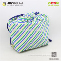 2015 new colorful striped drawsting bag lunch Cooler Bag